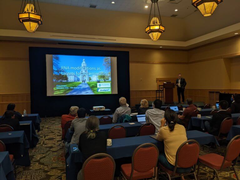 Azadyne speaking at FASEB RNA conference Azadyne